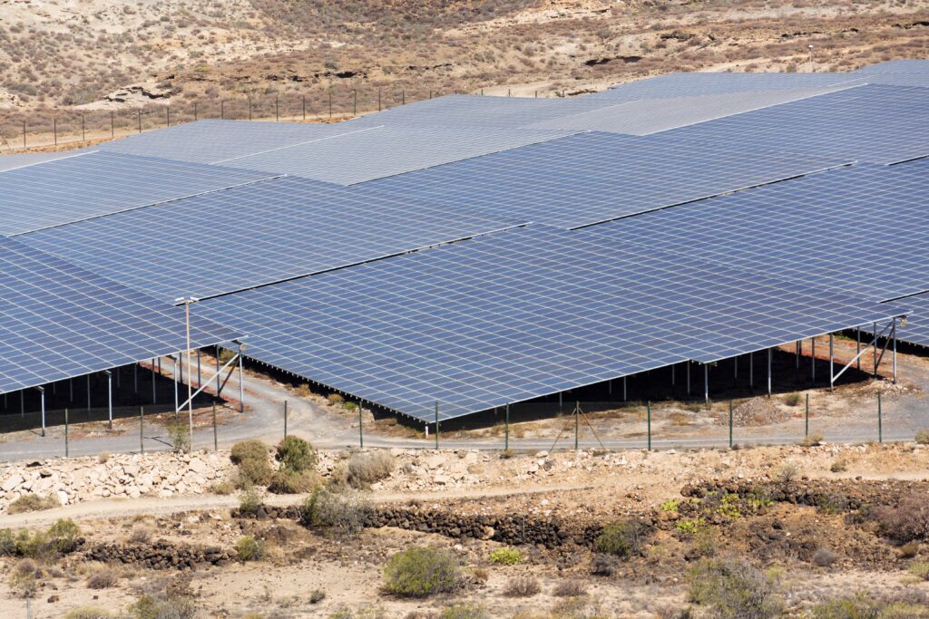 Blue Solar Panels